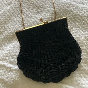 Carla Marchi Clamshell beaded Evening Bag.